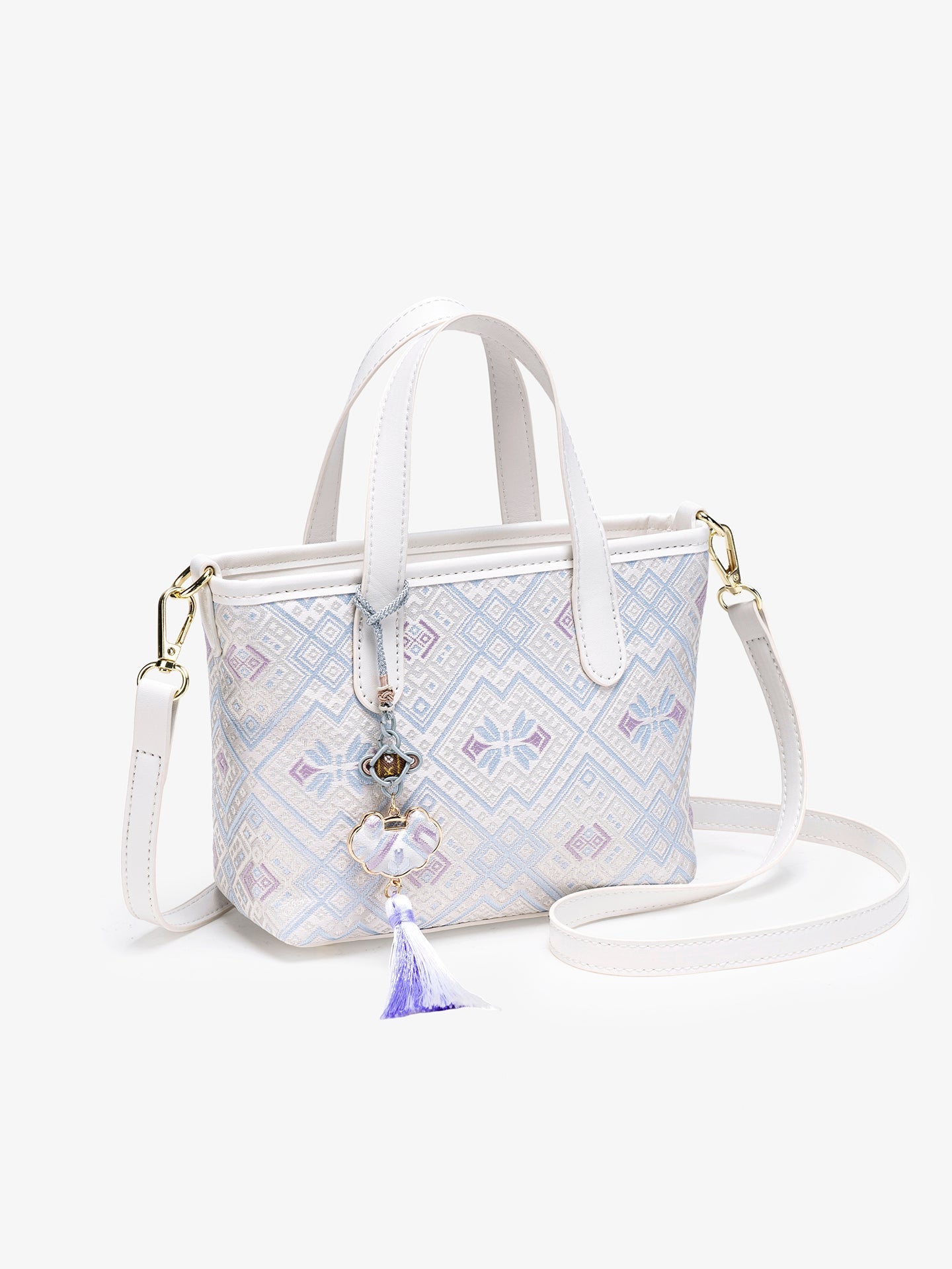 Bolsa Mini Tote Brocado Serena - imagem 7
