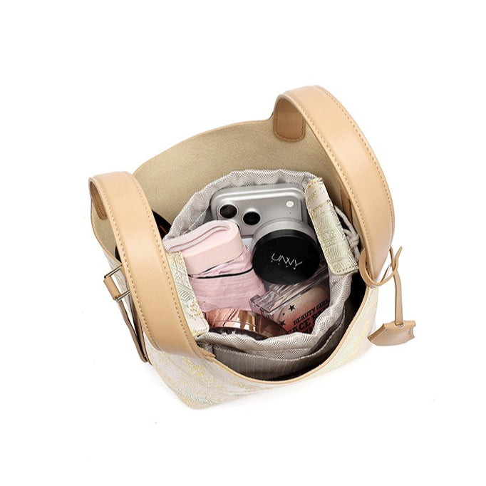 Bolsa Bucket Jardim Oriental em Couro - imagem 33