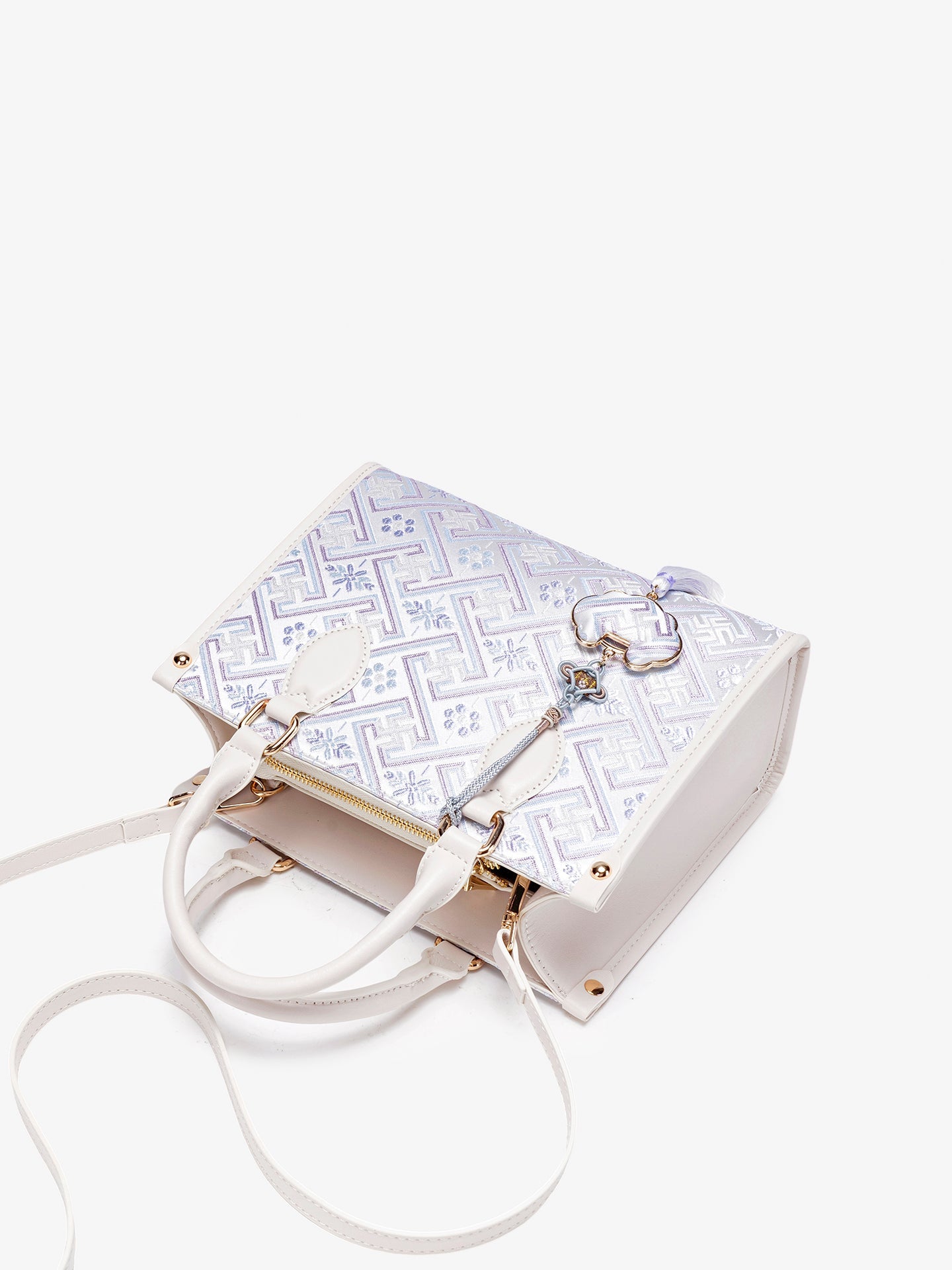 Bolsa Mini Tote Lavanda com Tassel - imagem 9