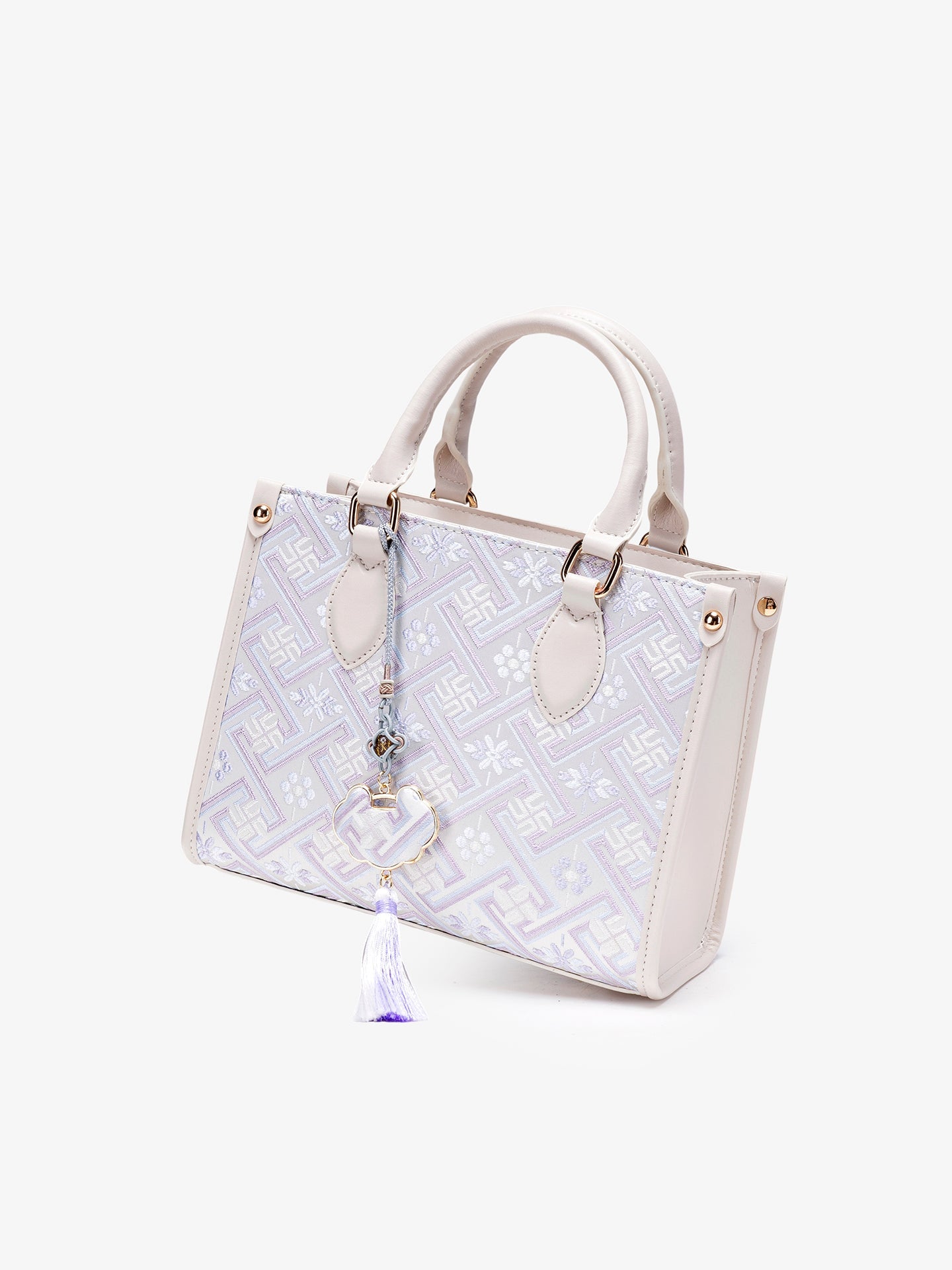 Bolsa Mini Tote Lavanda com Tassel - imagem 6