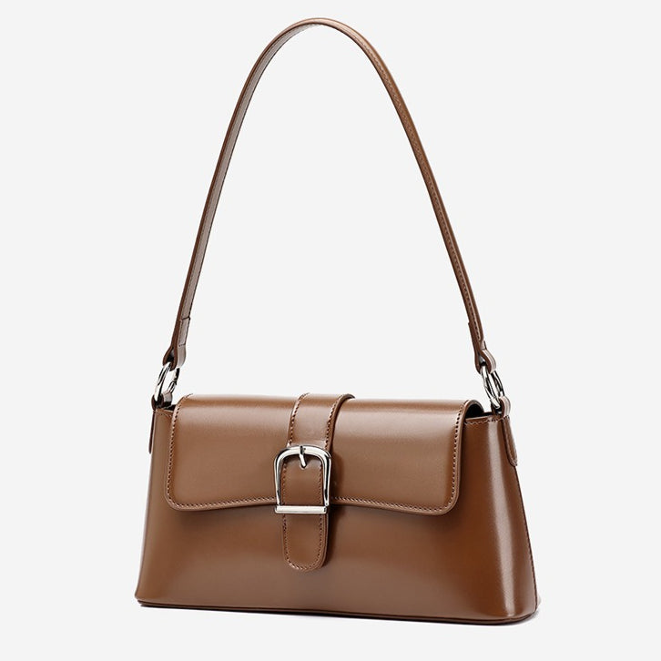 Bolsa Baguette Retrô em Couro - imagem 57