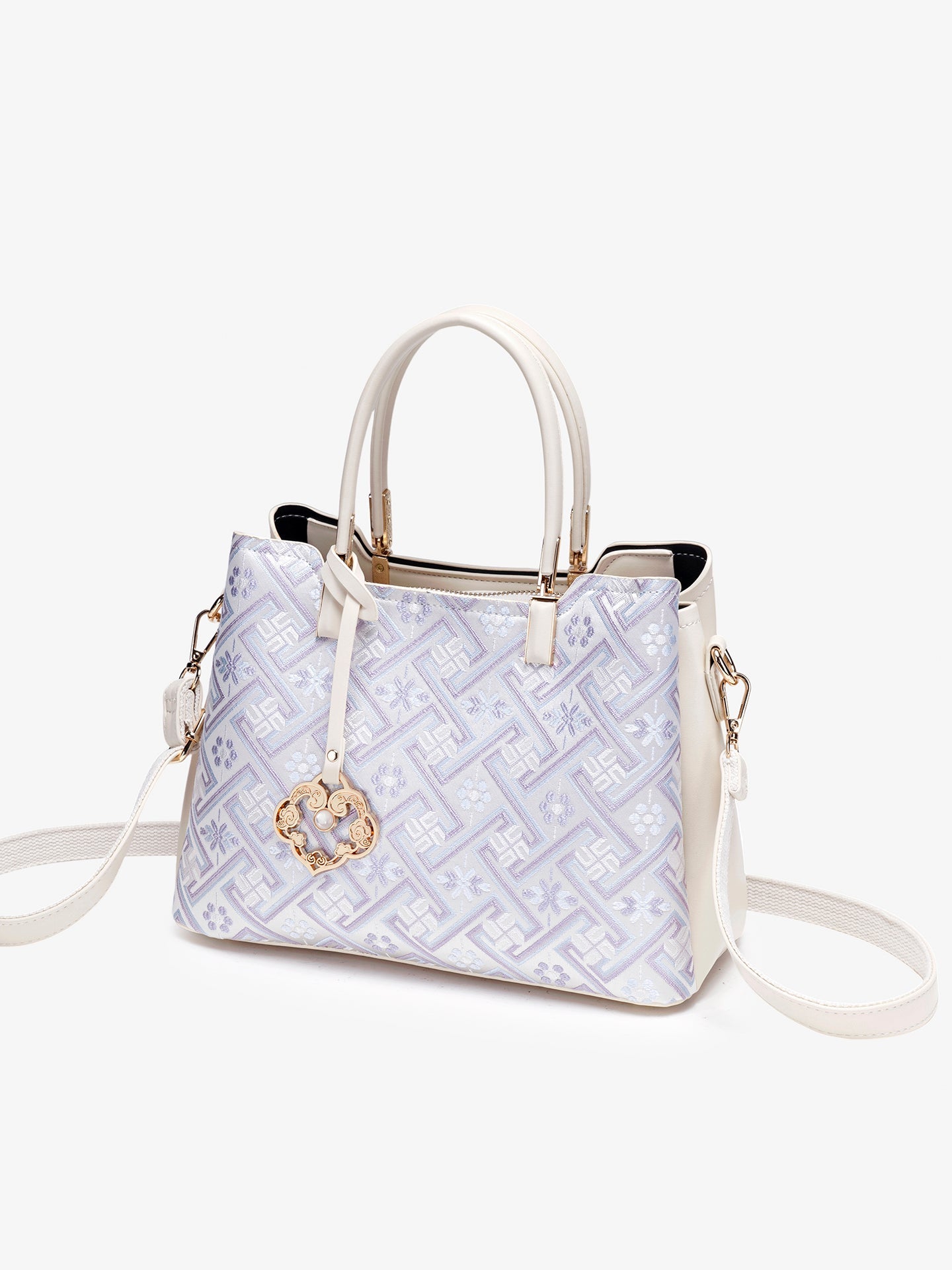 Bolsa Mini Tote Brocado Clássica - imagem 6