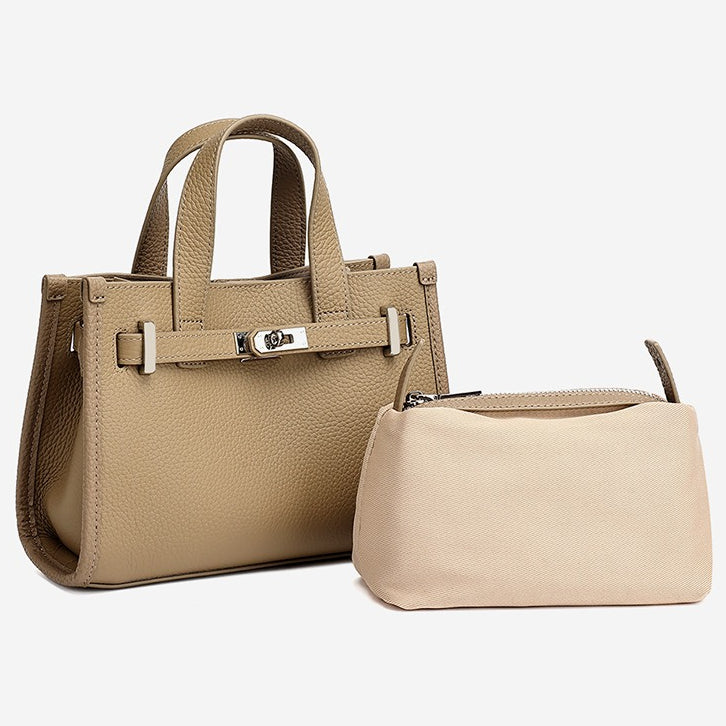 Bolsa Kelly Minimalista em Couro Texturizado - imagem 64