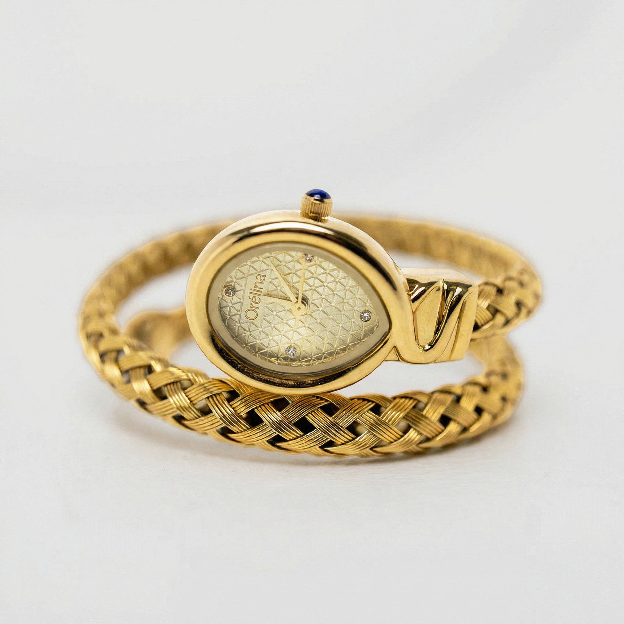 Relógio Estelle Minimalista Feminino em aço inoxidável, detalhe da pulseira