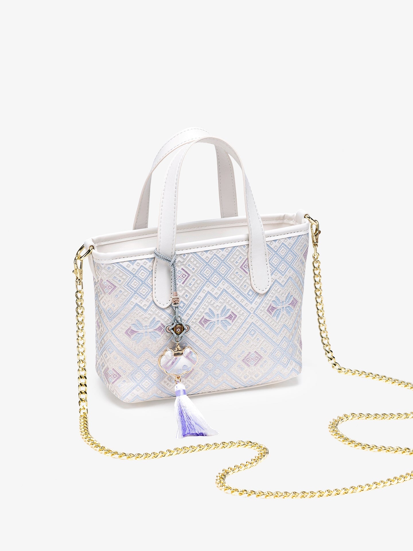 Bolsa Mini Tote Brocado Serena - imagem 9