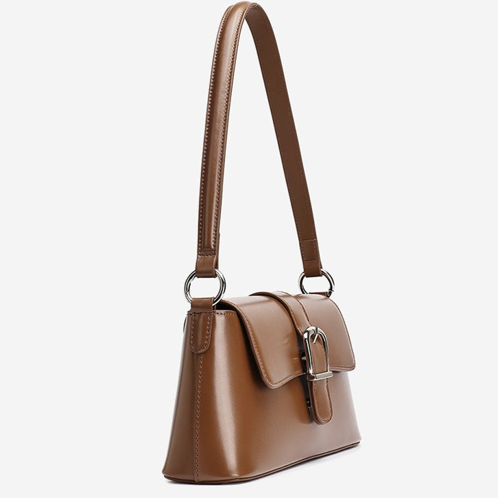 Bolsa Baguette Retrô em Couro - imagem 55