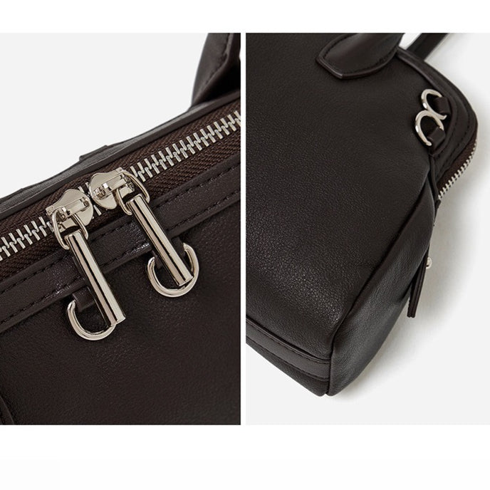 Bolsa Boston Definida em Couro - imagem 28