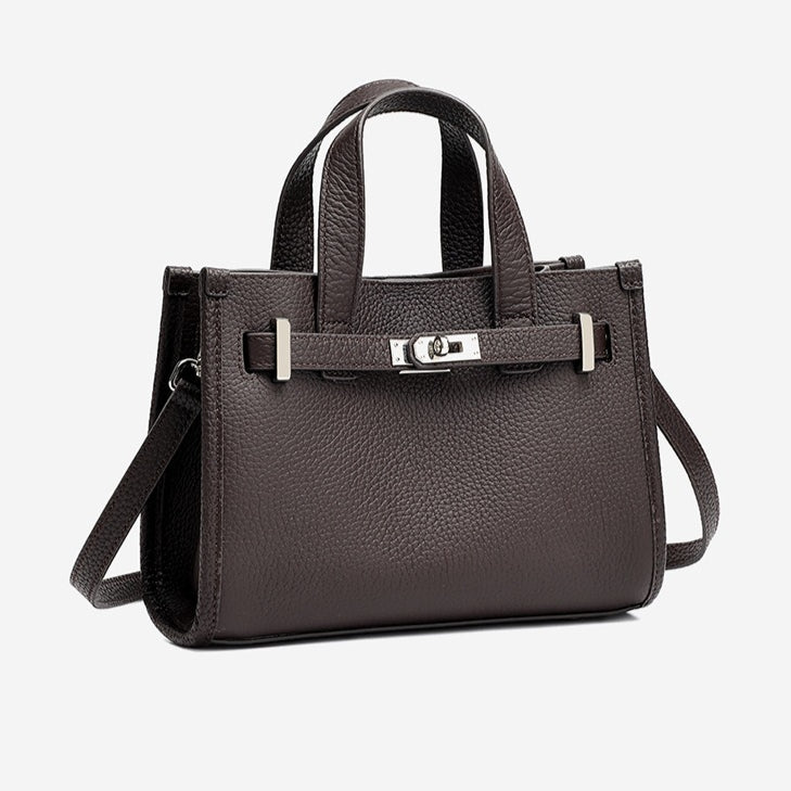 Bolsa Kelly Minimalista em Couro Texturizado - imagem 47