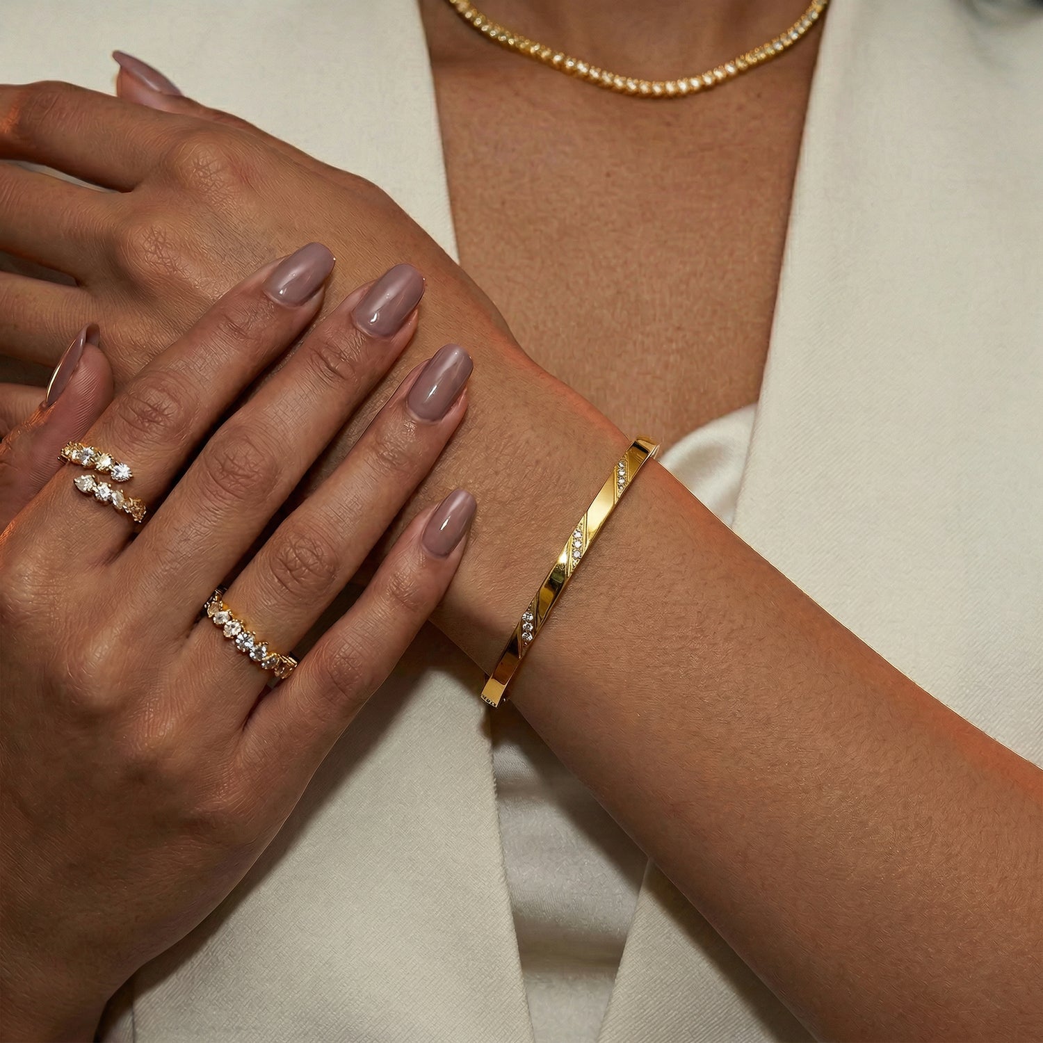 Pulseira Liorenne Cristal Elegance - detalhe do acabamento