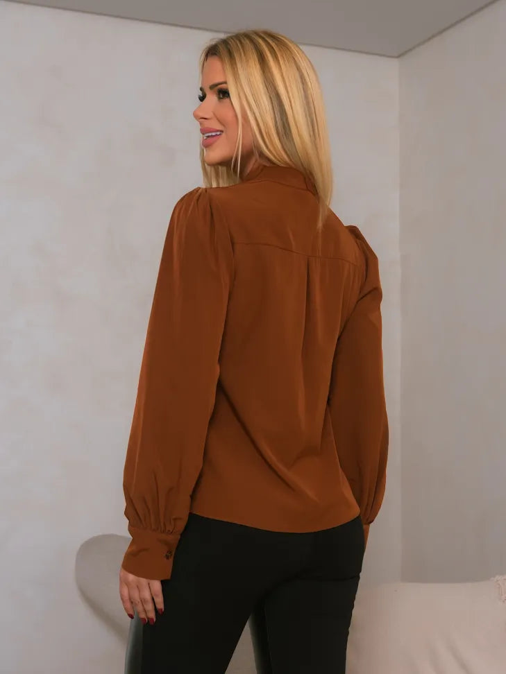Camisa Jade vista posterior - Camisa Feminina Vevyni