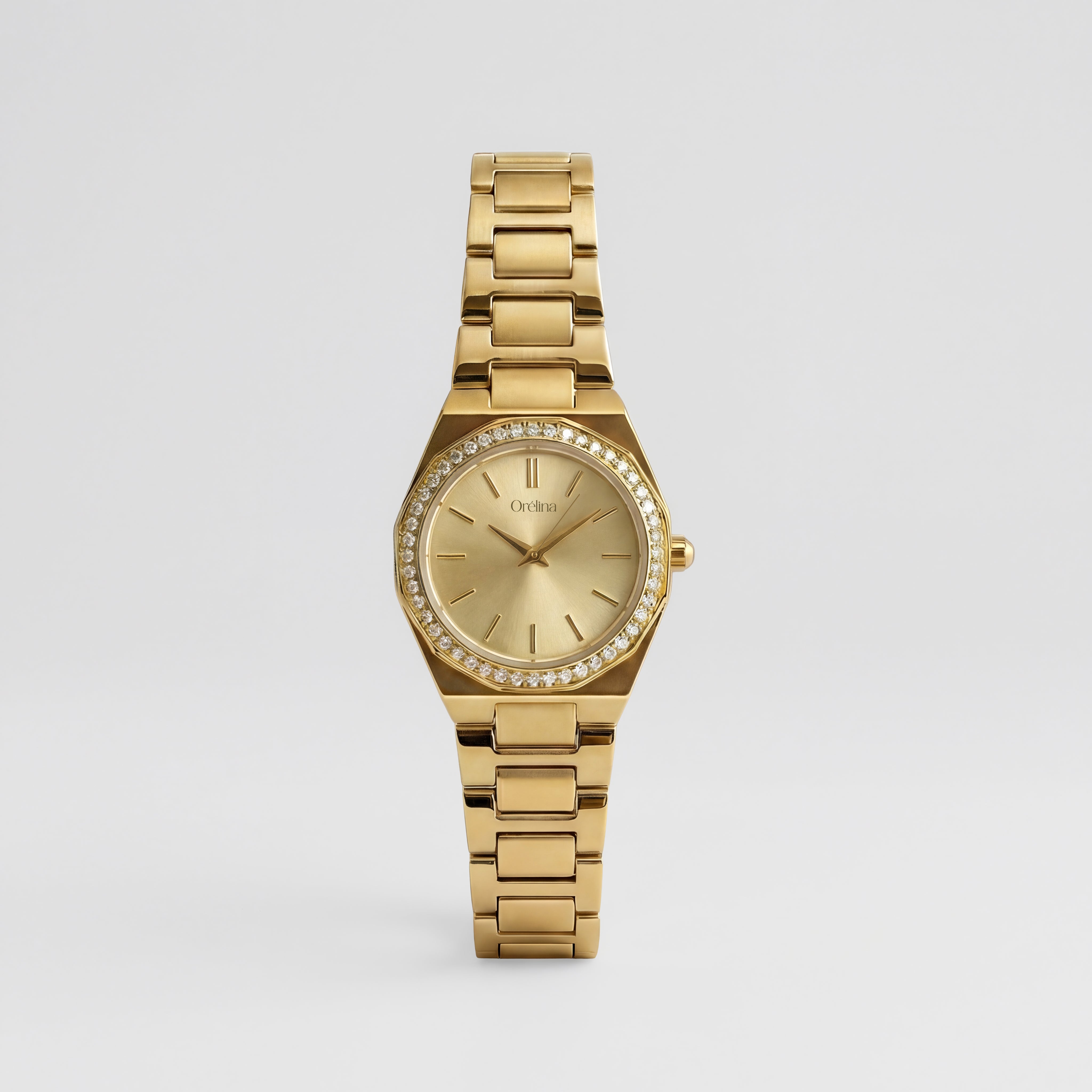 Relógio Isadora Slim Feminino em aço inoxidável, vista principal