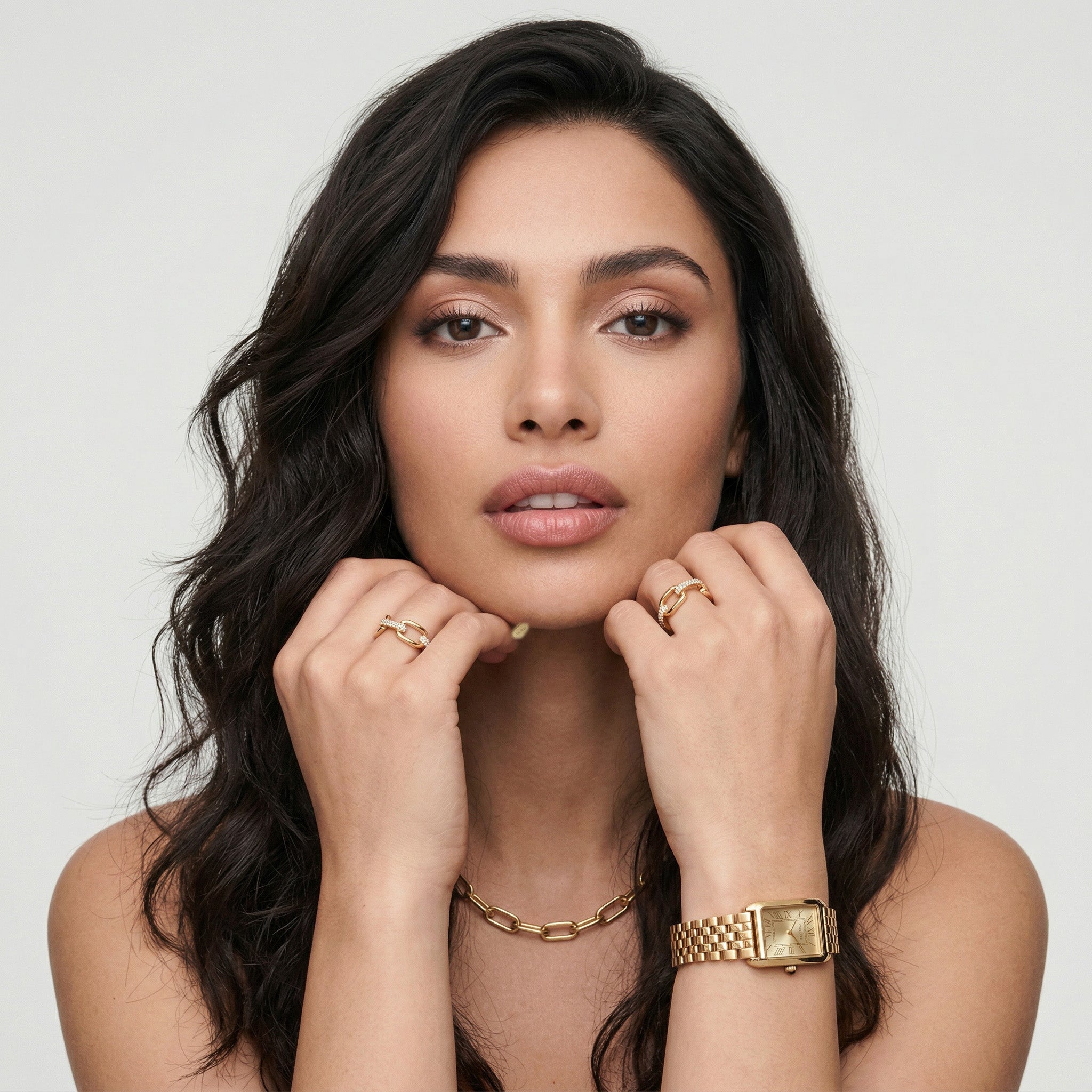 Relógio Margot Vintage Feminino em aço inoxidável, embalagem e acessórios
